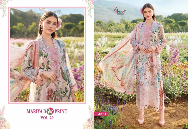 Shree Mariya B M Print Vol 20 Cotton Dupatta Salwar Kameez Collection