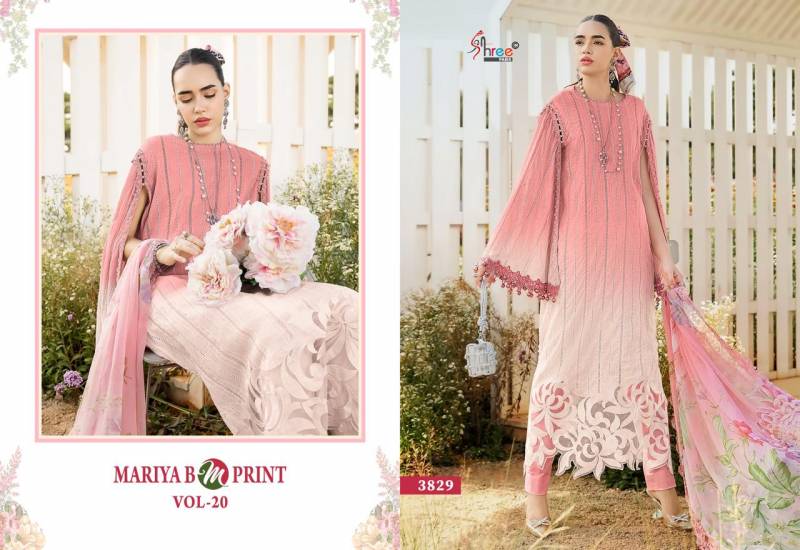 Shree Mariya B M Print Vol 20 Cotton Dupatta Salwar Kameez Collection