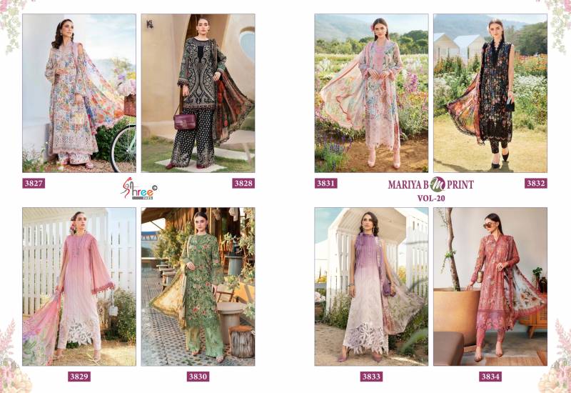 Shree Mariya B M Print Vol 20 Cotton Dupatta Salwar Kameez Collection