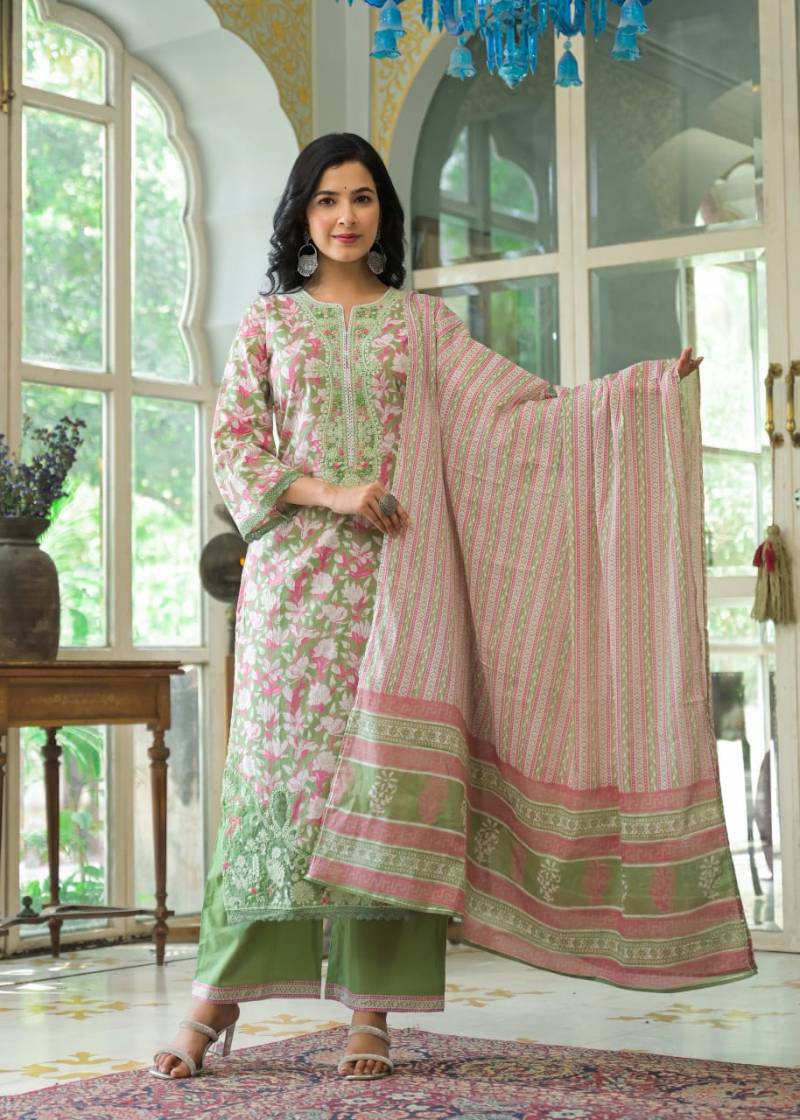 Tanyaa P 184 Cotton With Thread Work Readymade Collection