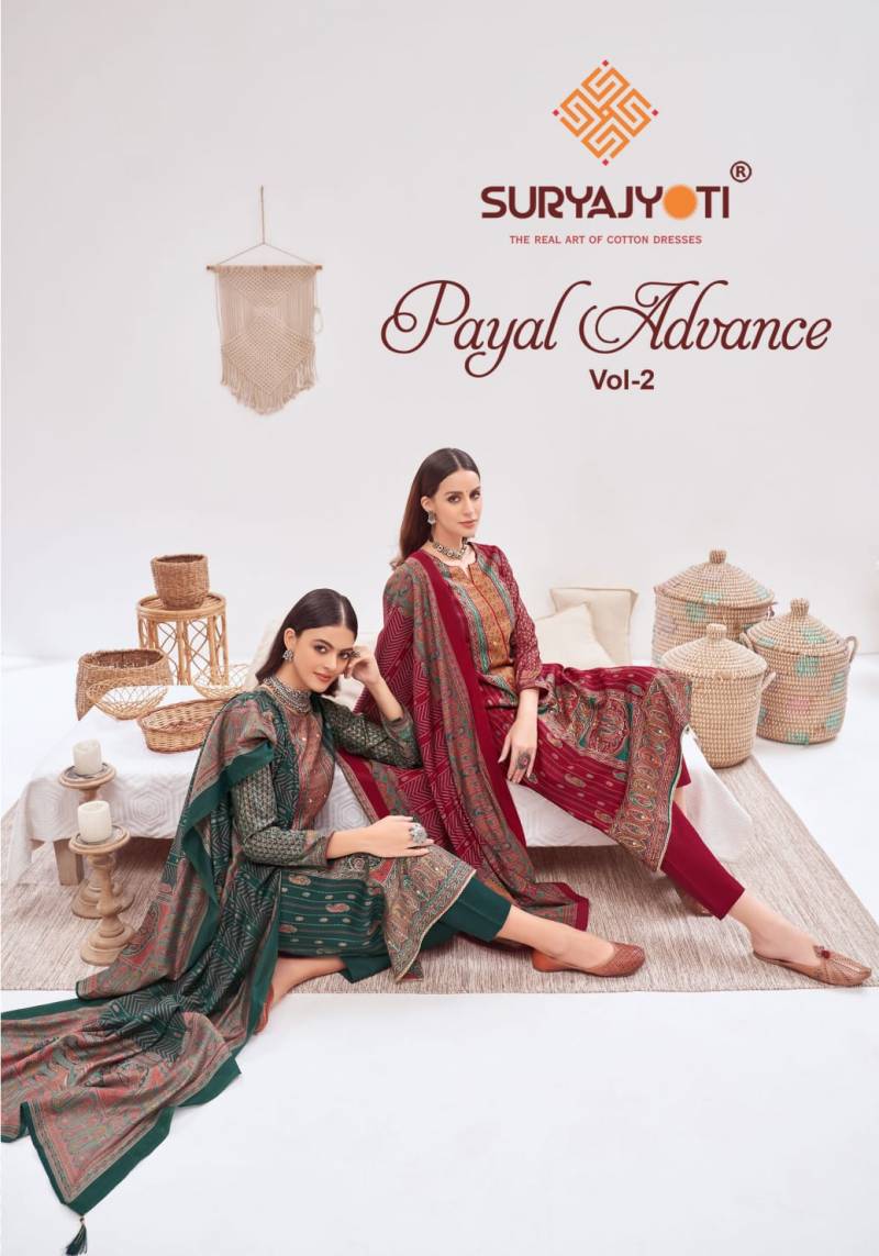 Suryajyoti Payal Advance Vol 2 Modal Discharge Printed Dress Material