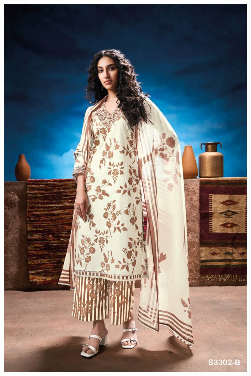 Ganga Mariska Cotton Printed Embroidered Salwar Suit Collection