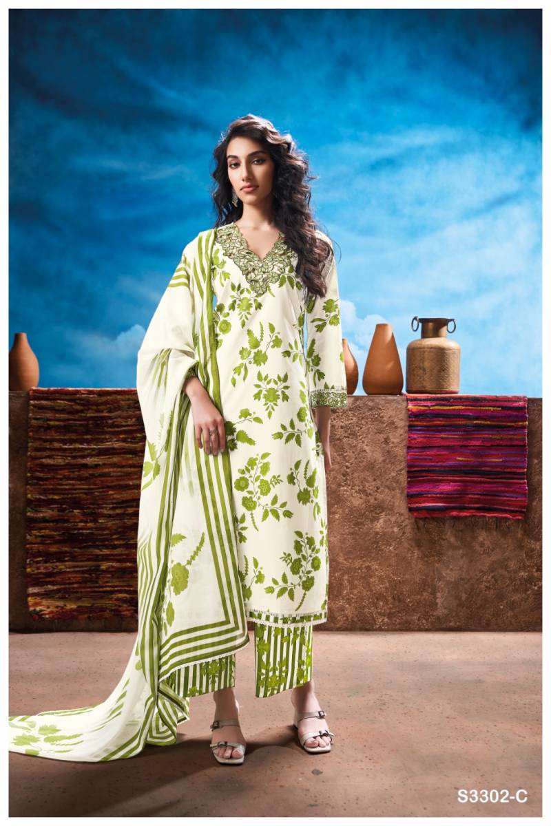 Ganga Mariska Cotton Printed Embroidered Salwar Suit Collection