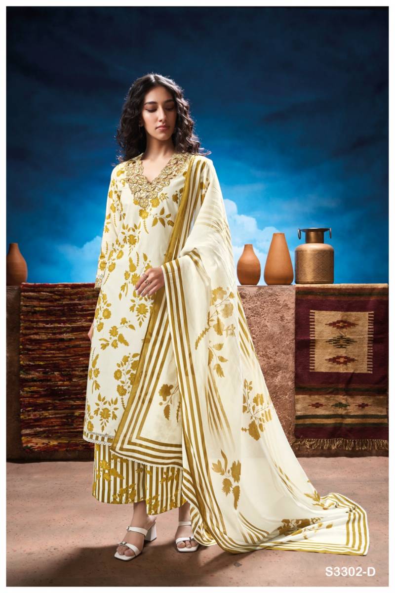 Ganga Mariska Cotton Printed Embroidered Salwar Suit Collection