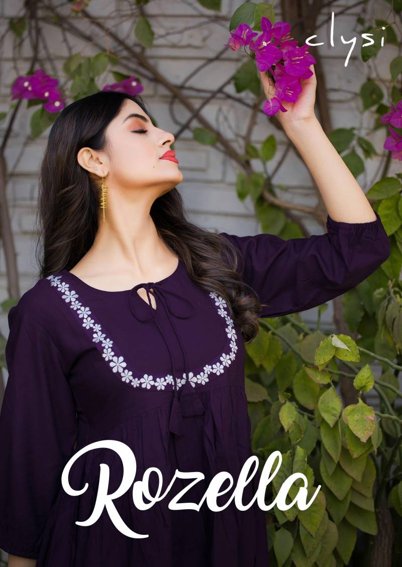 Clysi Rozella Rayon Slub Thread Work Co Ord Set Collection
