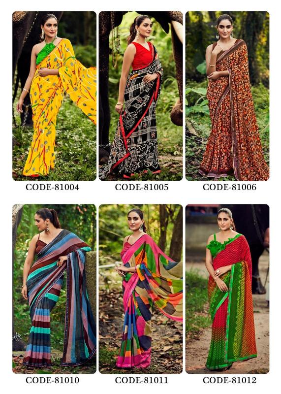 Sanskar Autograph Bember Georgette Fancy Saree Collection