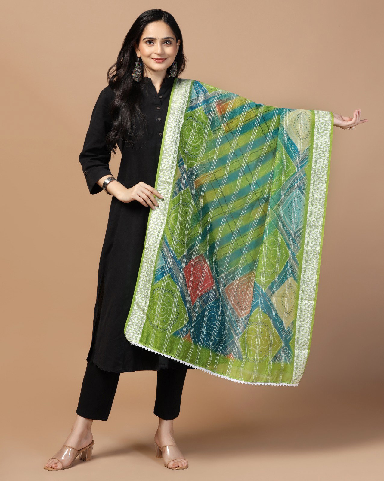  James 6 Chanderi Loom Crochet Dupatta Collection