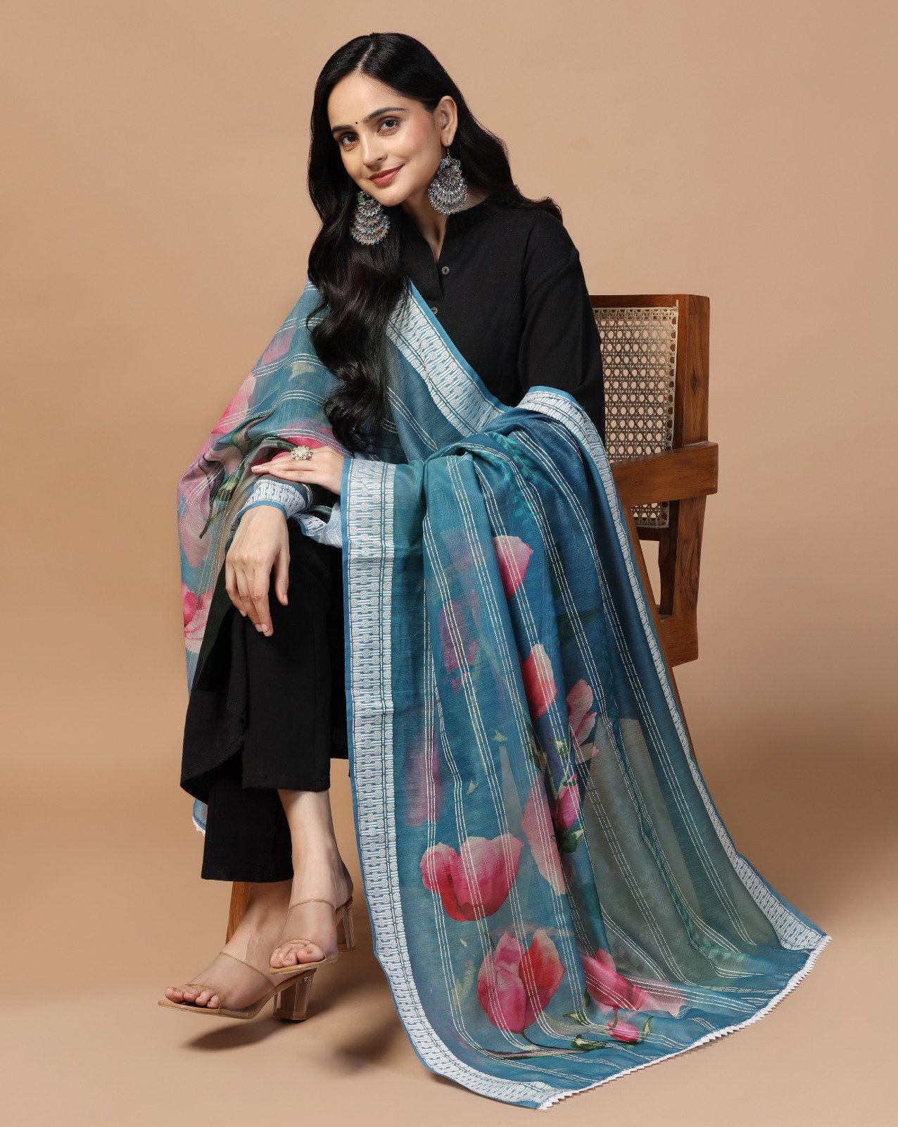  James 6 Chanderi Loom Crochet Dupatta Collection