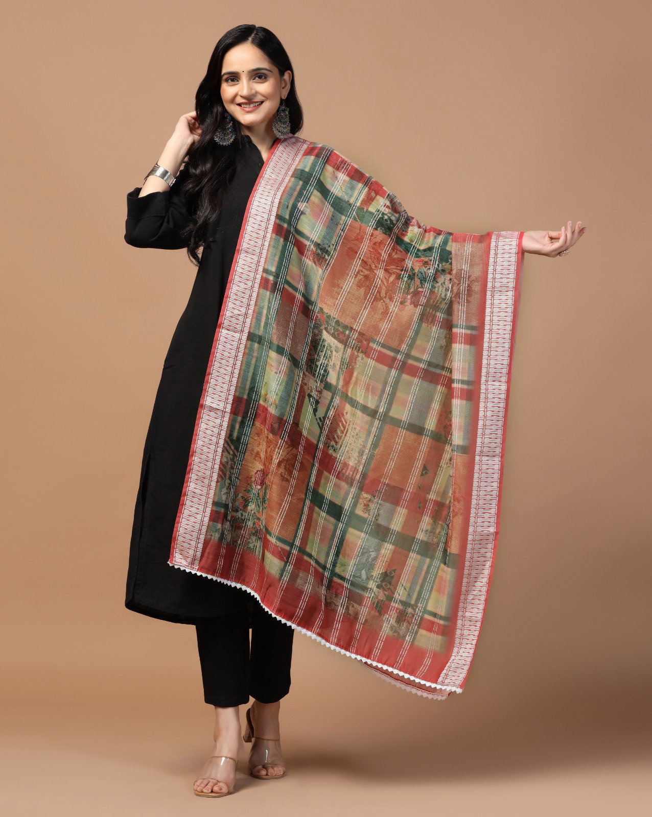  James 6 Chanderi Loom Crochet Dupatta Collection
