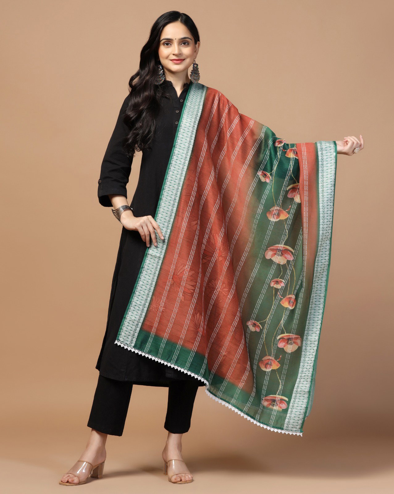  James 6 Chanderi Loom Crochet Dupatta Collection