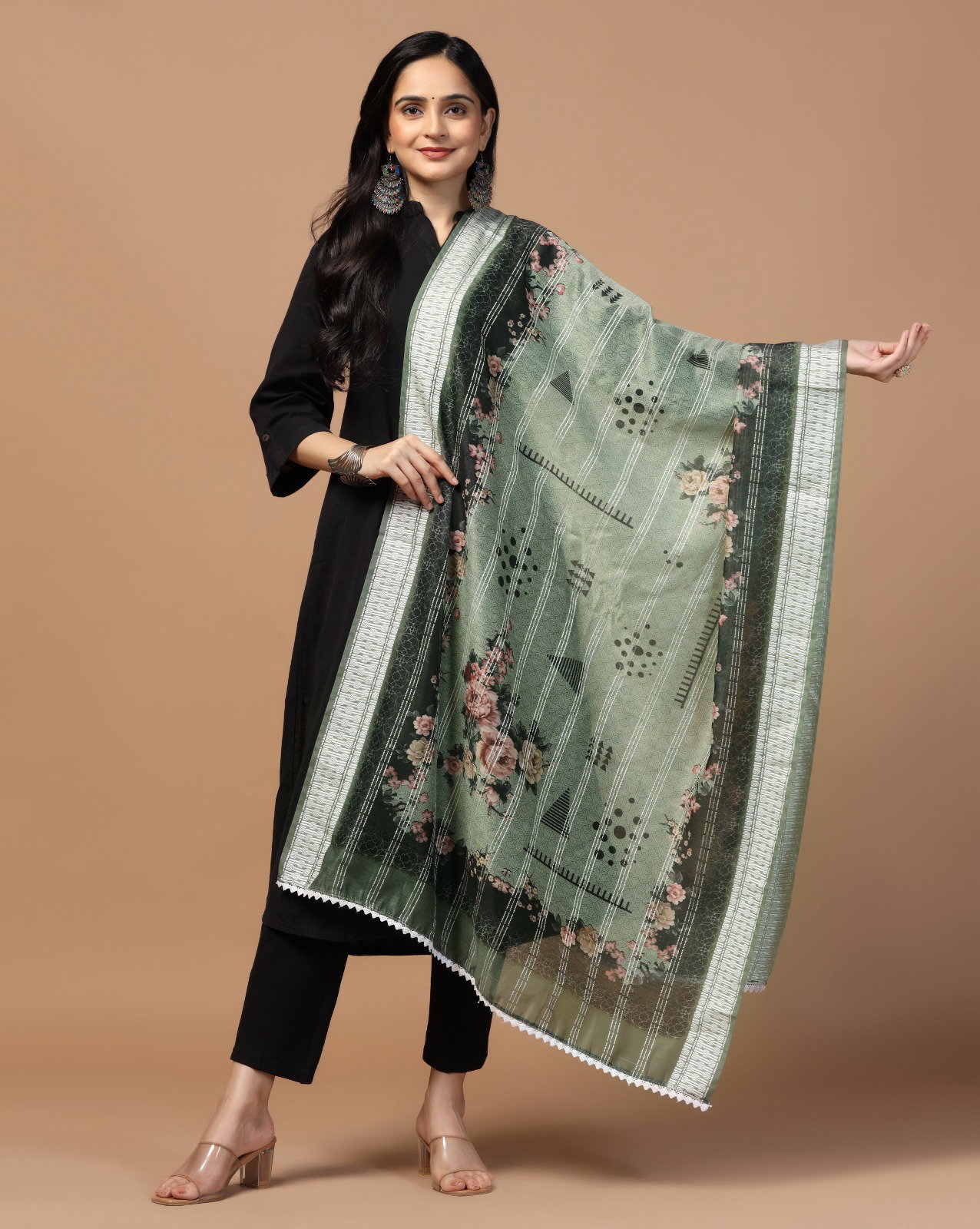  James 6 Chanderi Loom Crochet Dupatta Collection