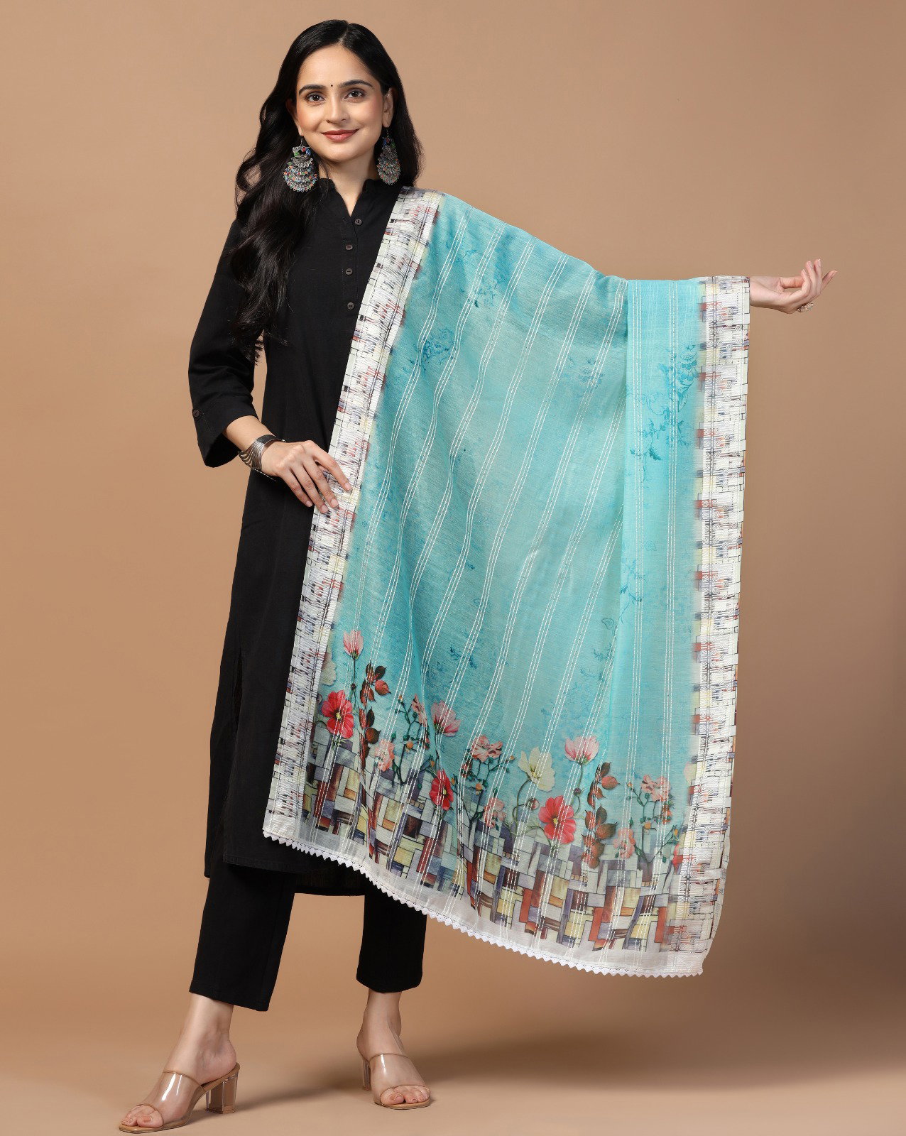 James 7 Chanderi Loom Crochet Dupatta Collection