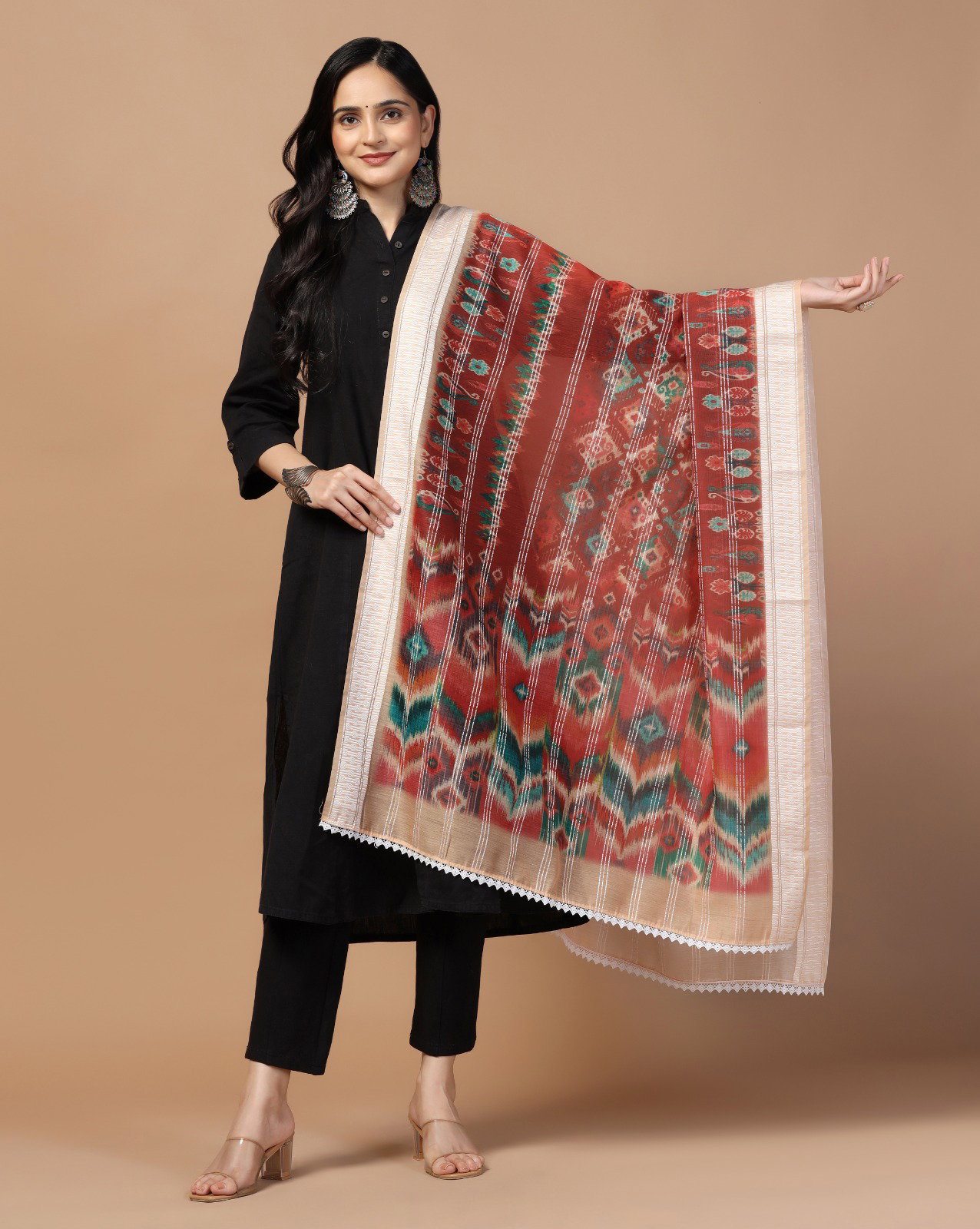 James 7 Chanderi Loom Crochet Dupatta Collection