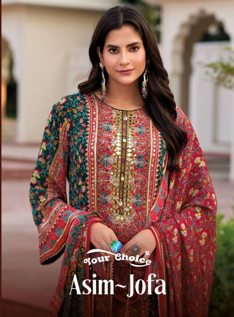 Your Choice Asim Jofa Handwork Edition 1 Chinon Salwar Suits