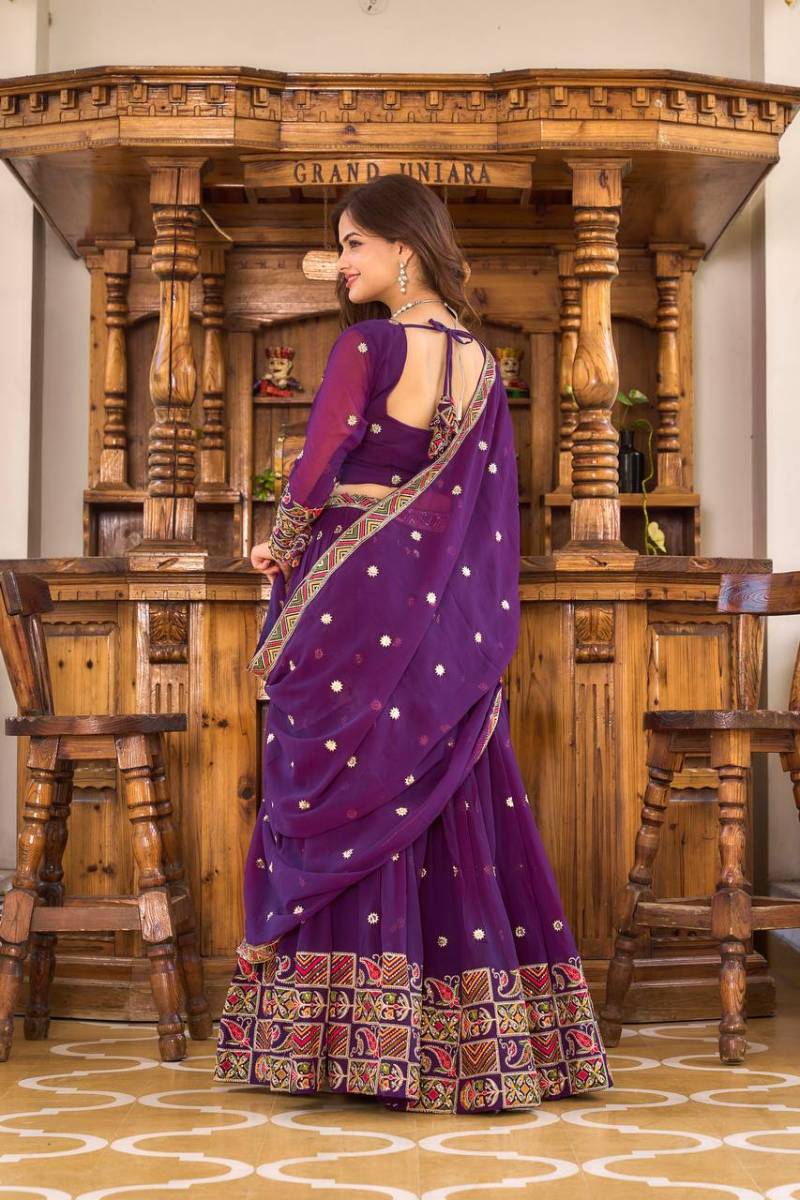 Sn 2296 97 Beautiful Faux Georgette Designer Lehenga Choli Collection