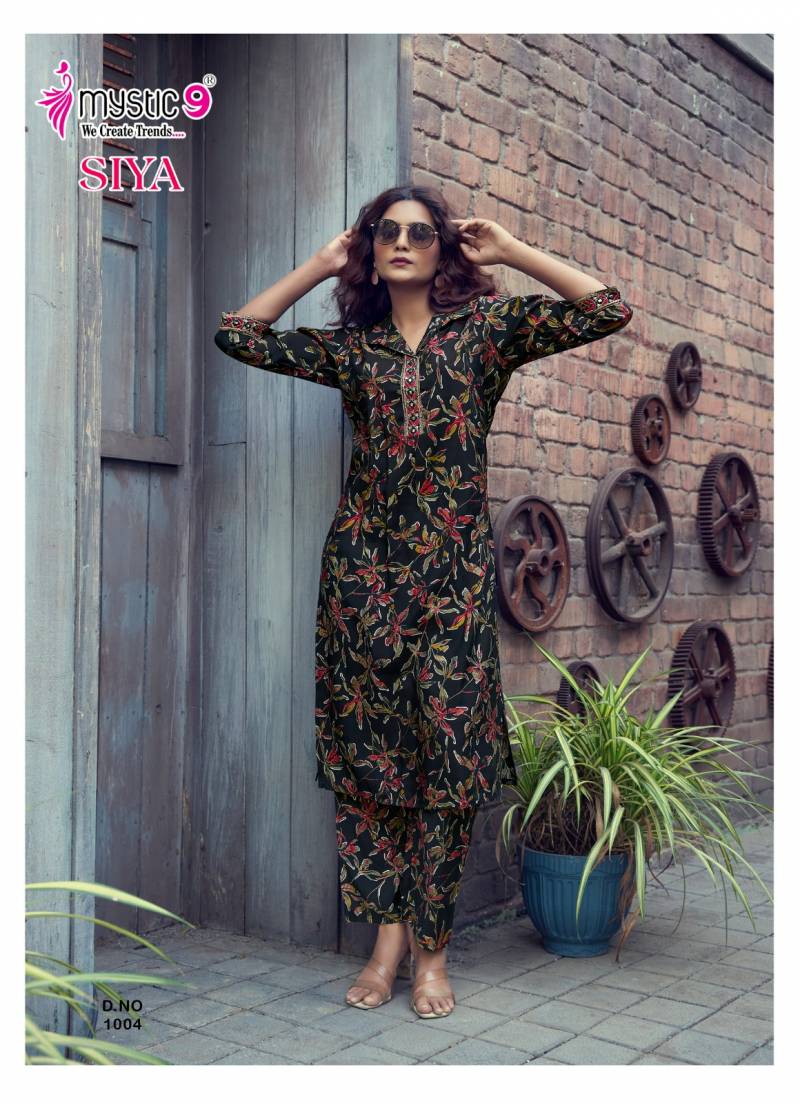 Mystic 9 Siya Vol 1 Roman Silk Kurti With Bottom Collection