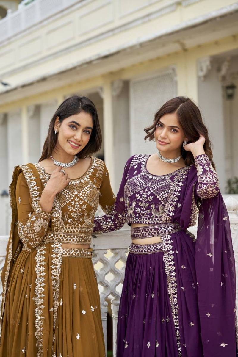 Sn 2313 Faux Georgette Designer Lehenga Choli Collection