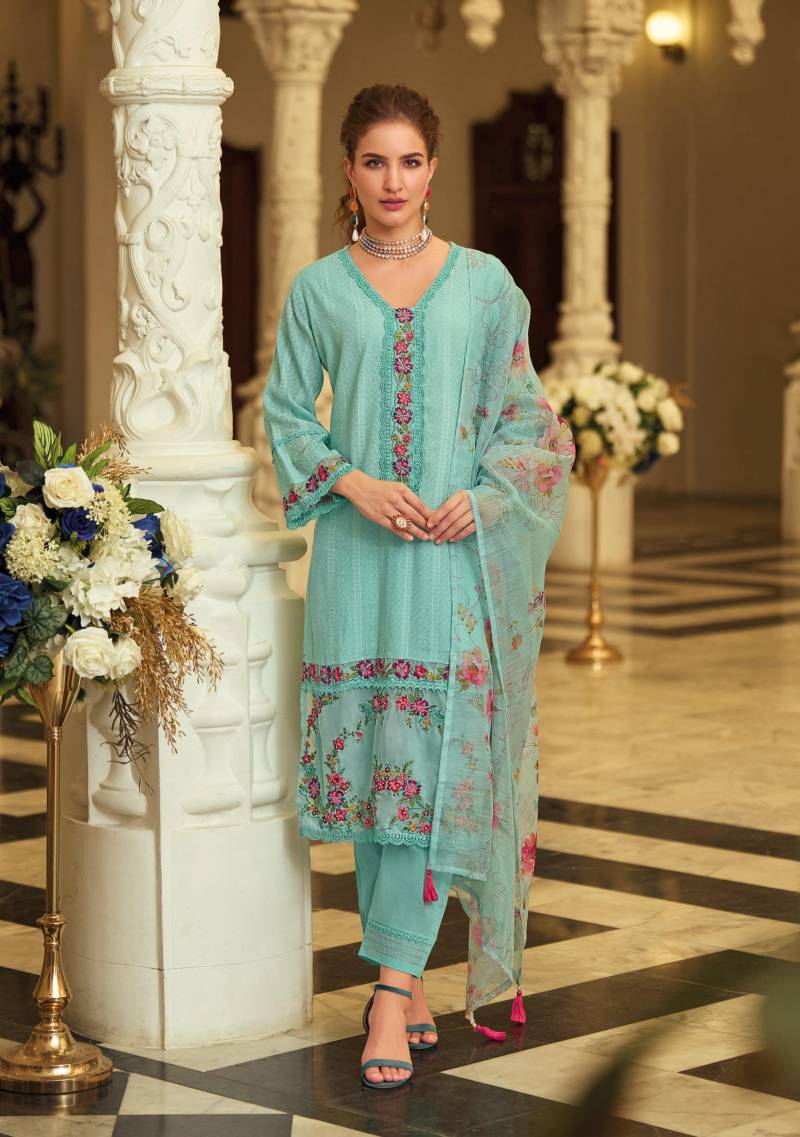 Lady Leela Summer Trends Vol 2 Cotton Kurti Pant With Dupatta Collection