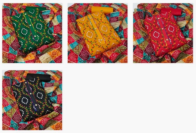 Color Set 9002 Cotton Silk Fancy Dress Material Collection