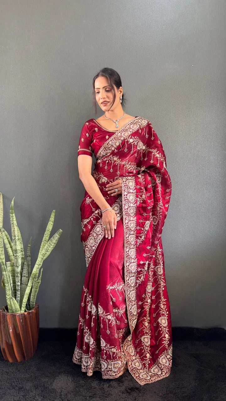 7 Anushka Embroidered Jimmy Choo Saree Collection