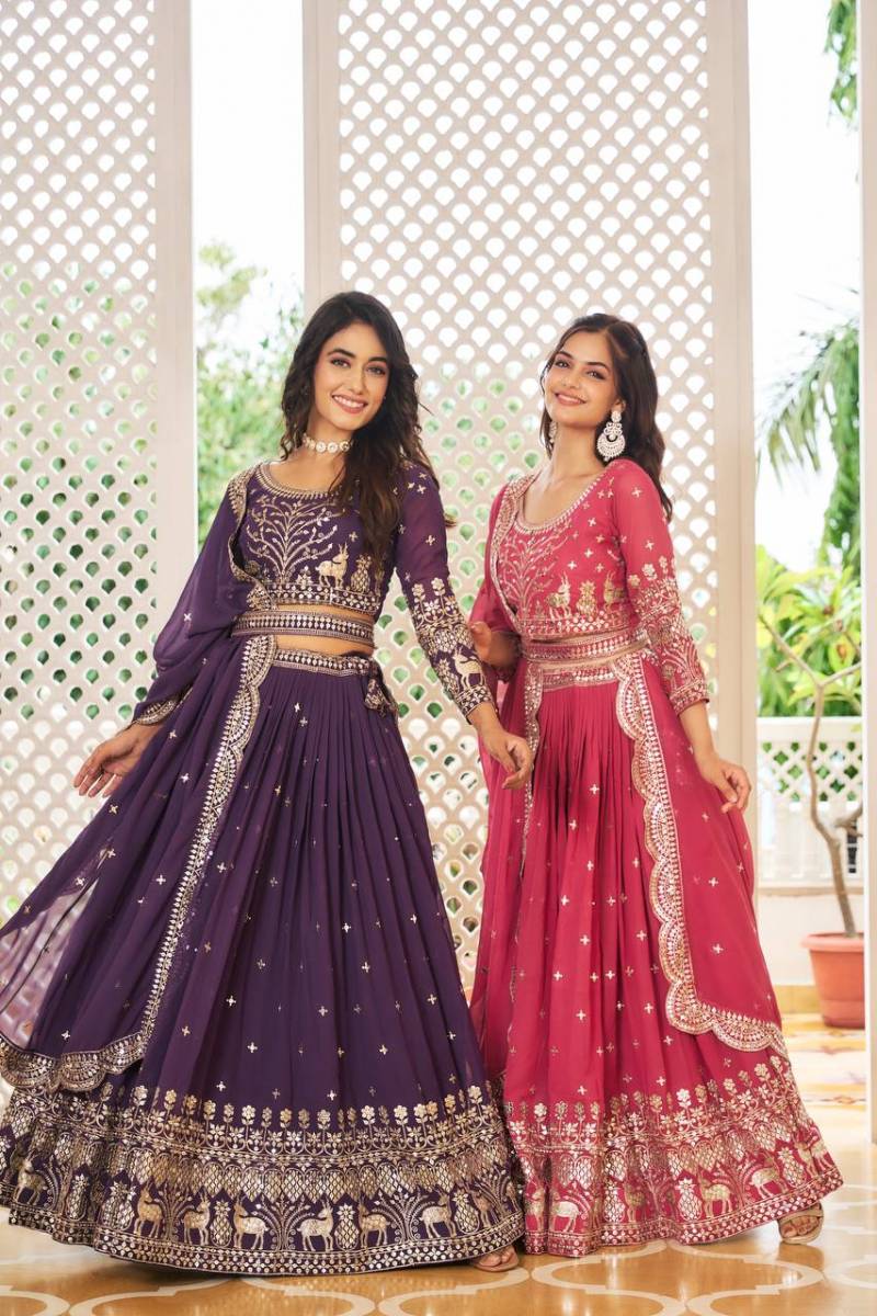 Sn 2298 Faux Georgette Designer Lehenga Choli Collection