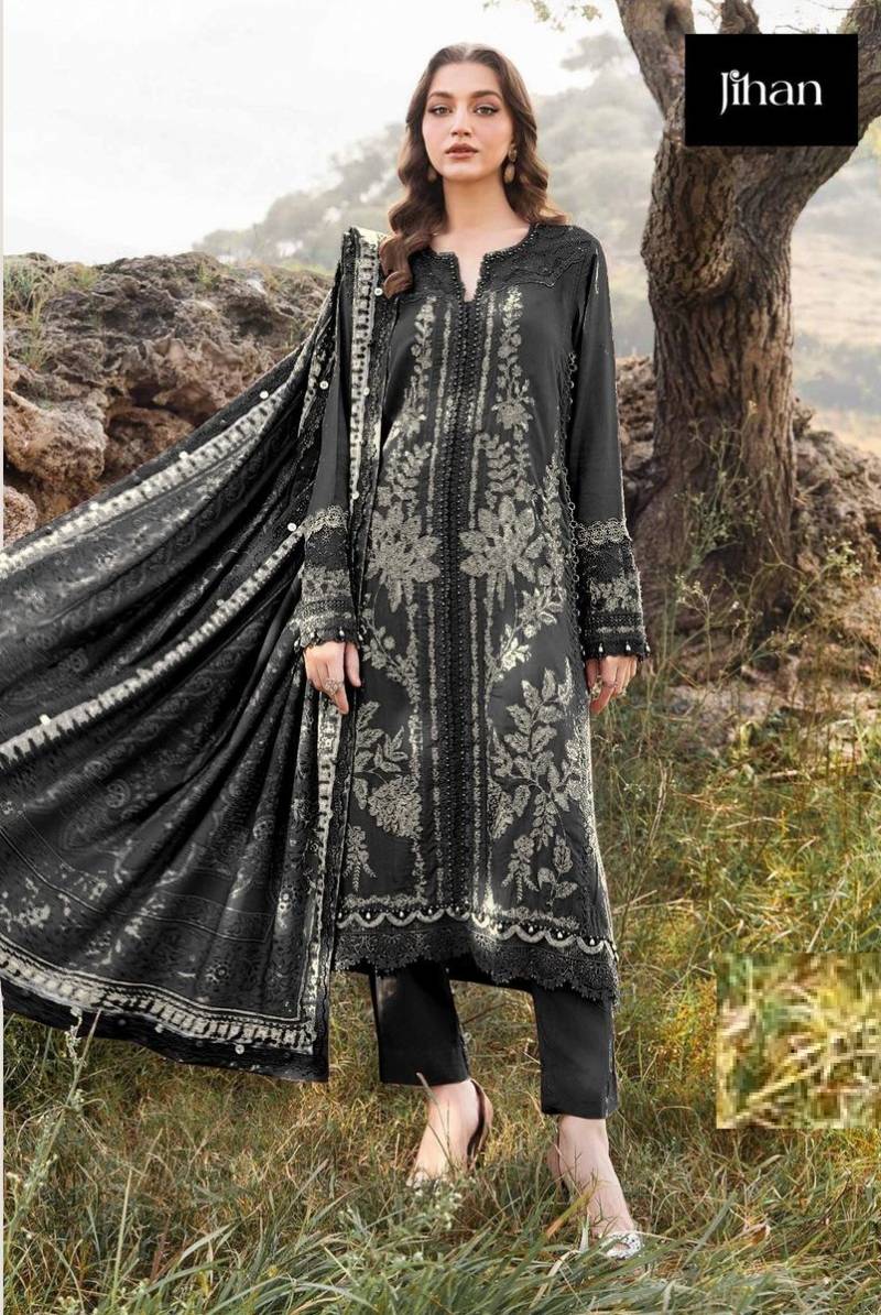 Jihan 3590 Cotton Dupatta Pakistani Salwar Suits Collection