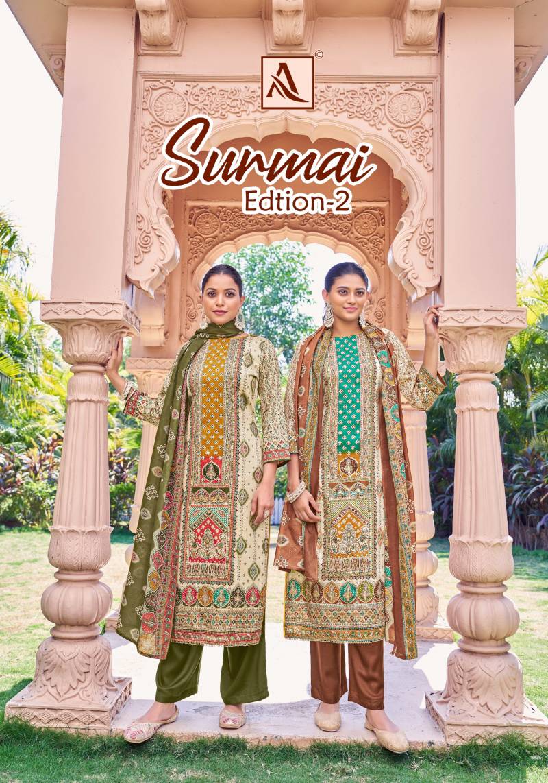 Alok Surmai Edition 2 Zam Discharge Printed Dress Material Collection