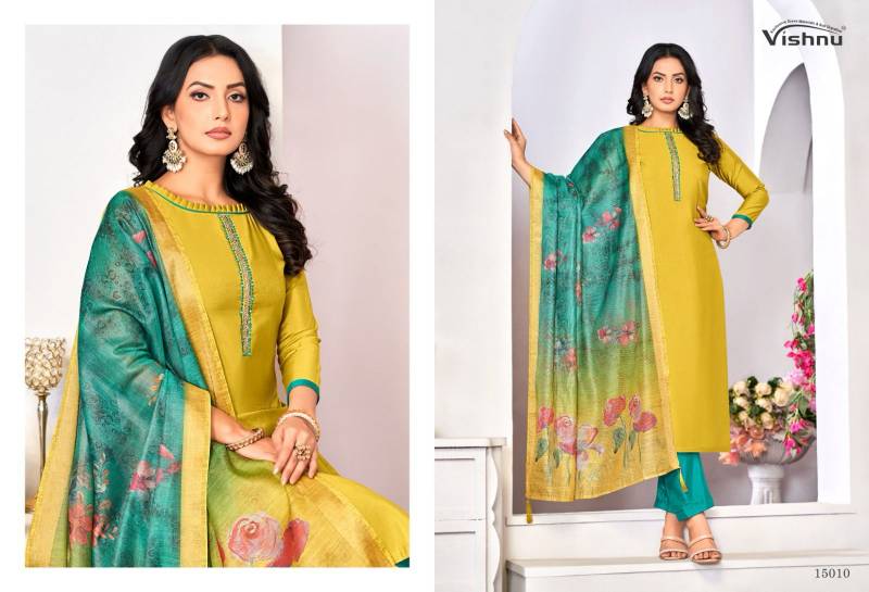 Vishnu Alizza Roman Simmer Fancy Dress Material Collection