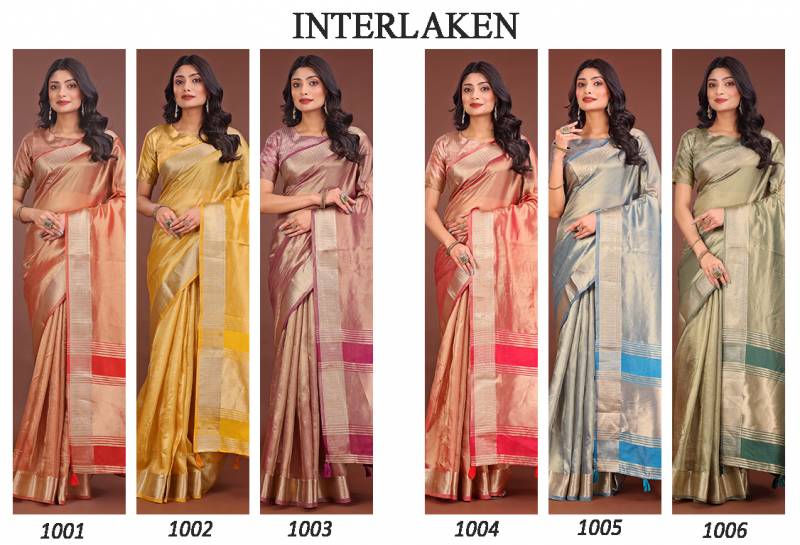 Ast Interlekan Festive Wear Fancy Organza Saree Collection