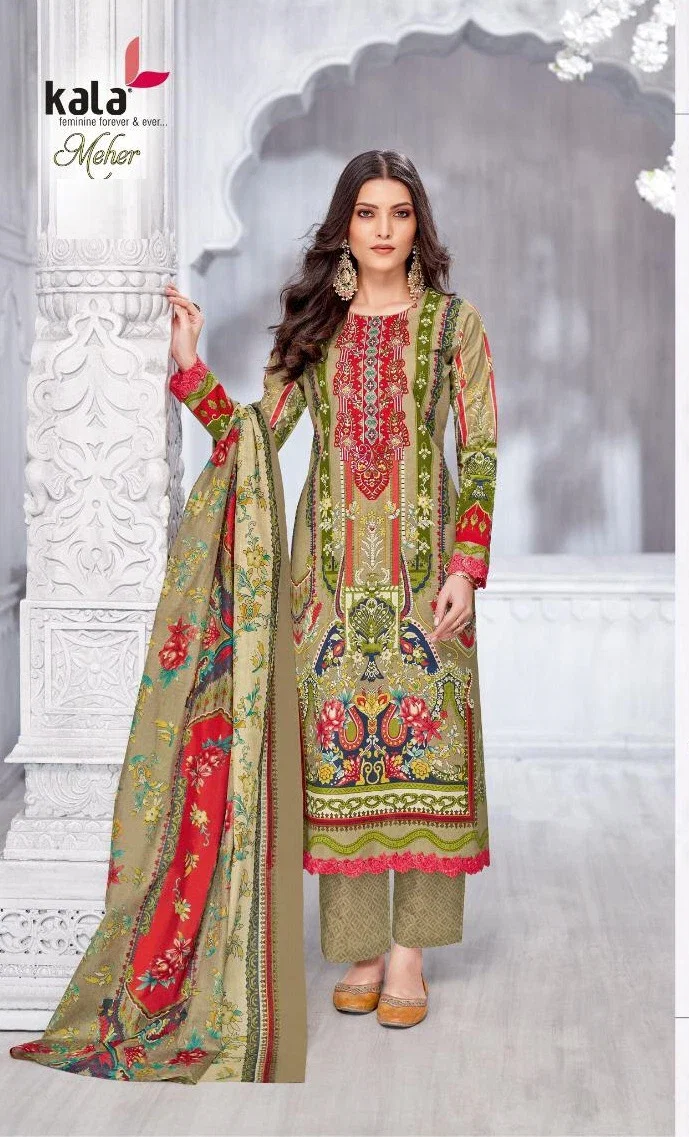 Kala Meher Vol 11 Cotton Fancy Dress Material Collection
