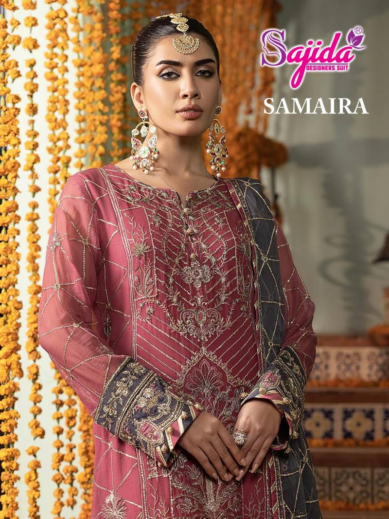Sajida Samaira Vol 1 Georgette Pakistani Salwar Kameez Collection