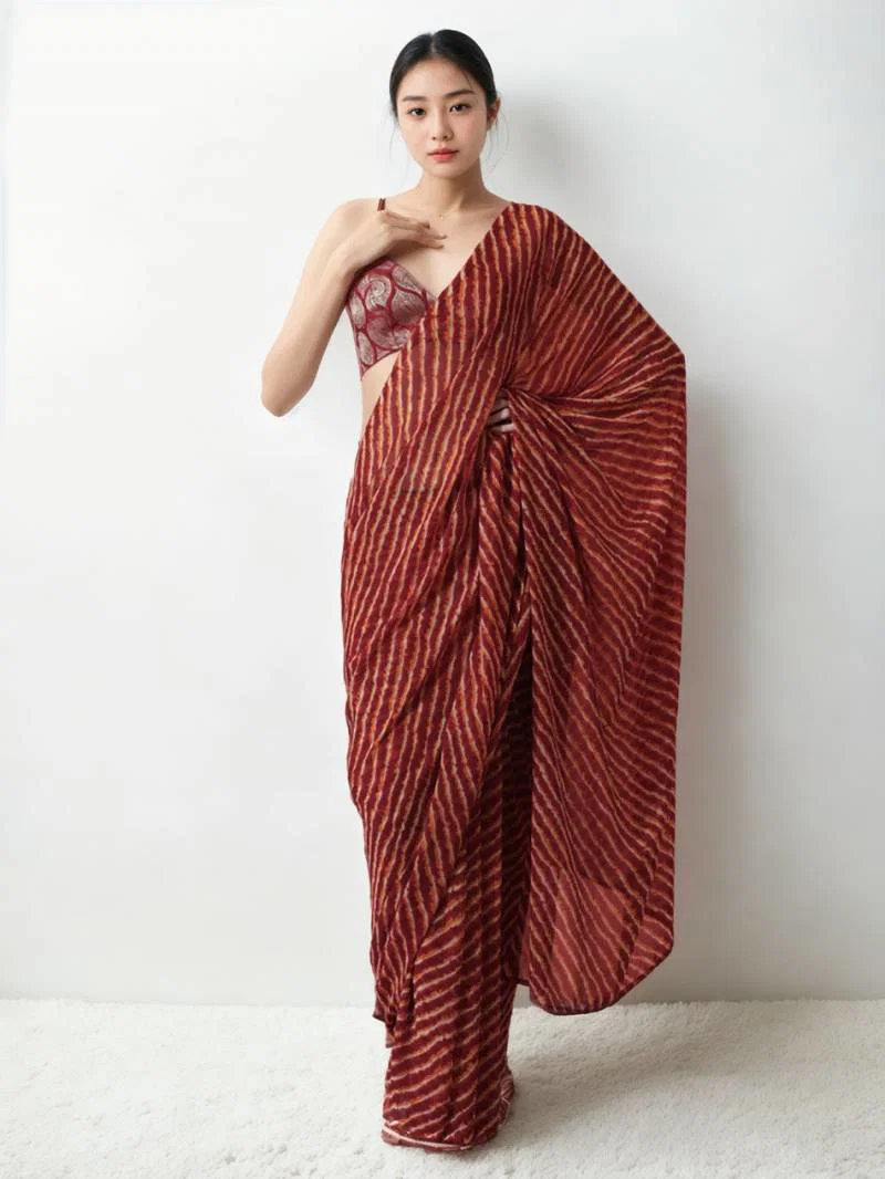 Jf 2422 24 Party Wear Chiffon Ready To Wear Saree Collection
