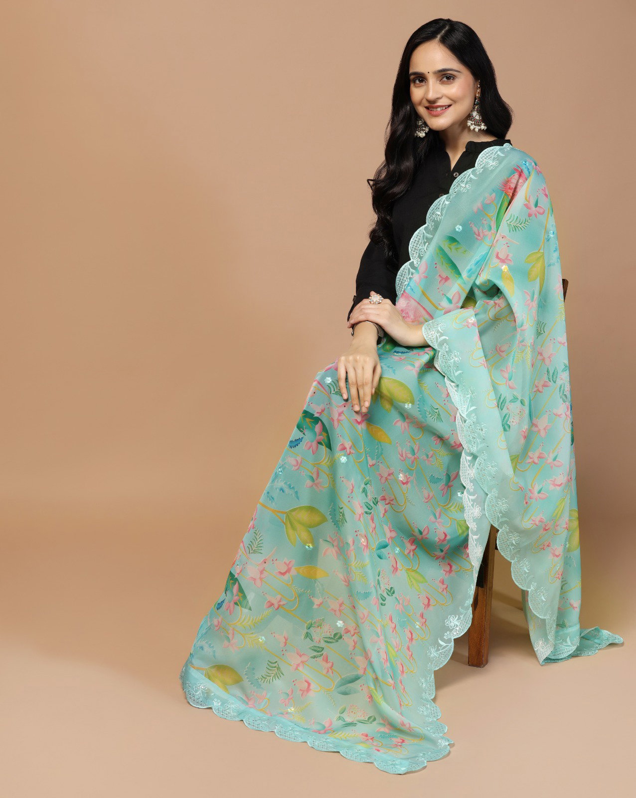 James 17 Sequance Embroidery Designer Dupatta Collection