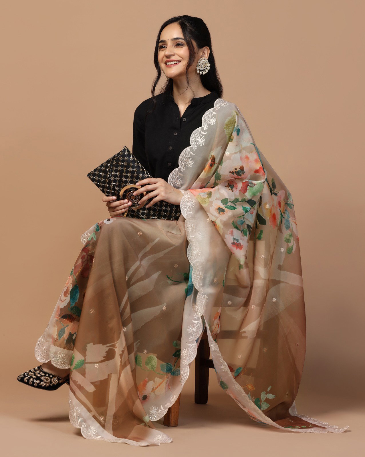 James 17 Sequance Embroidery Designer Dupatta Collection