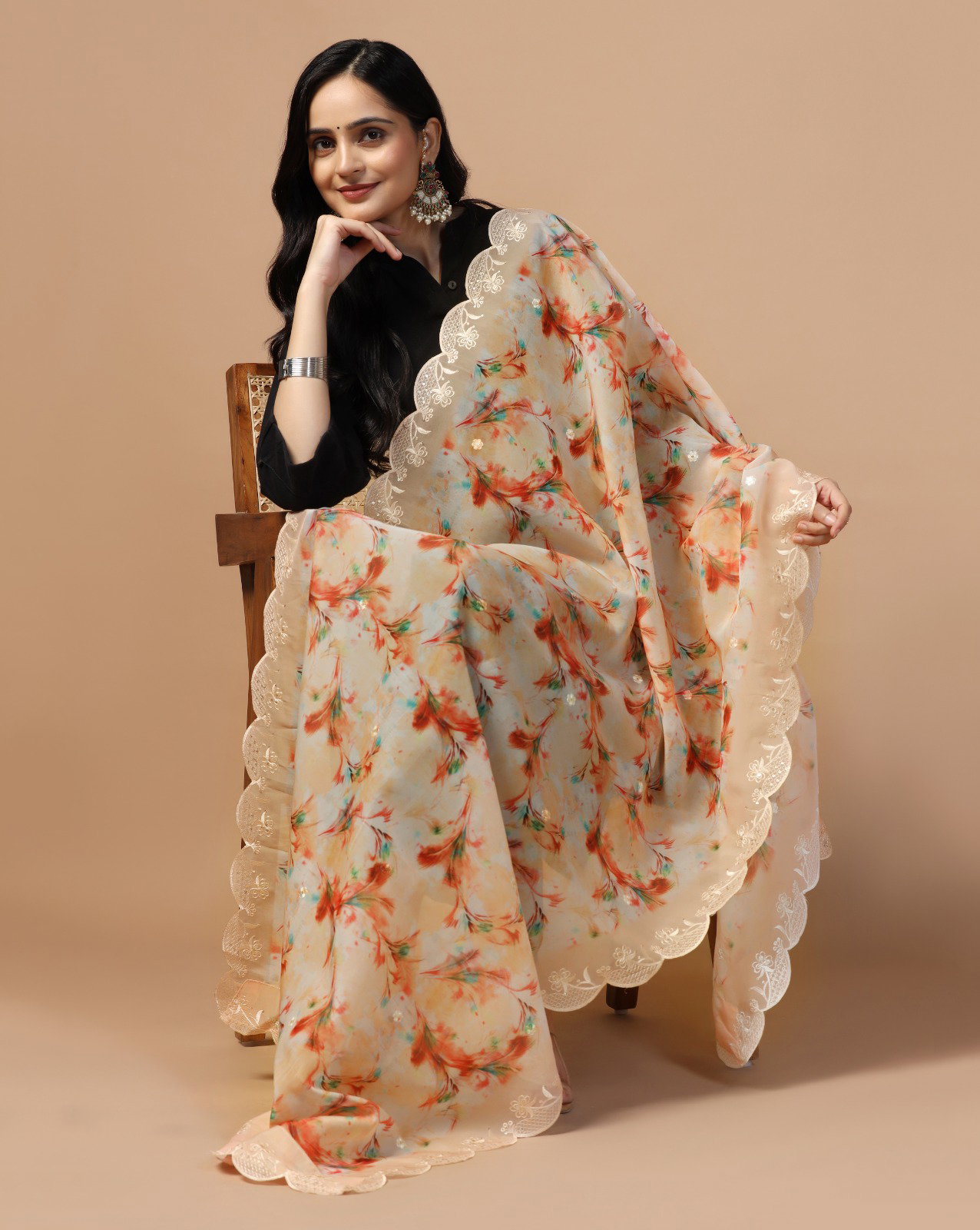 James 17 Sequance Embroidery Designer Dupatta Collection