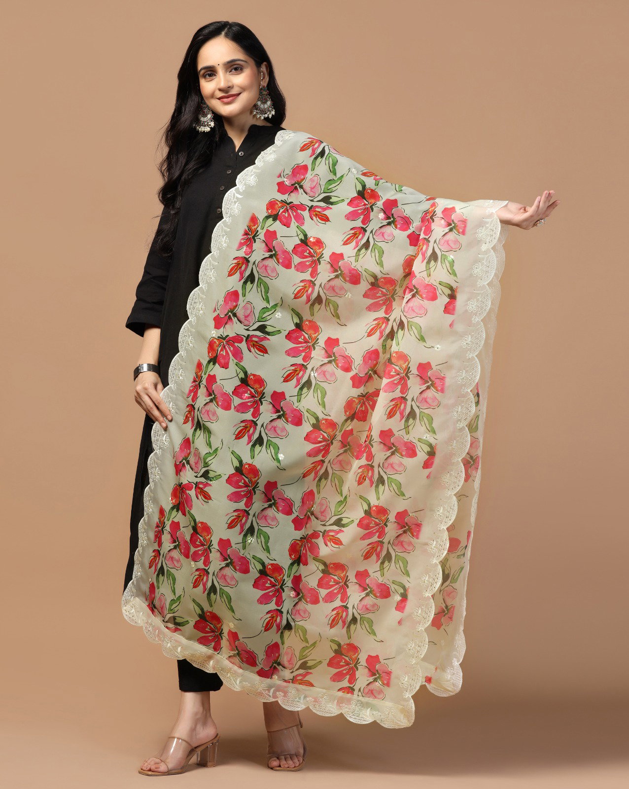 James 17 Sequance Embroidery Designer Dupatta Collection