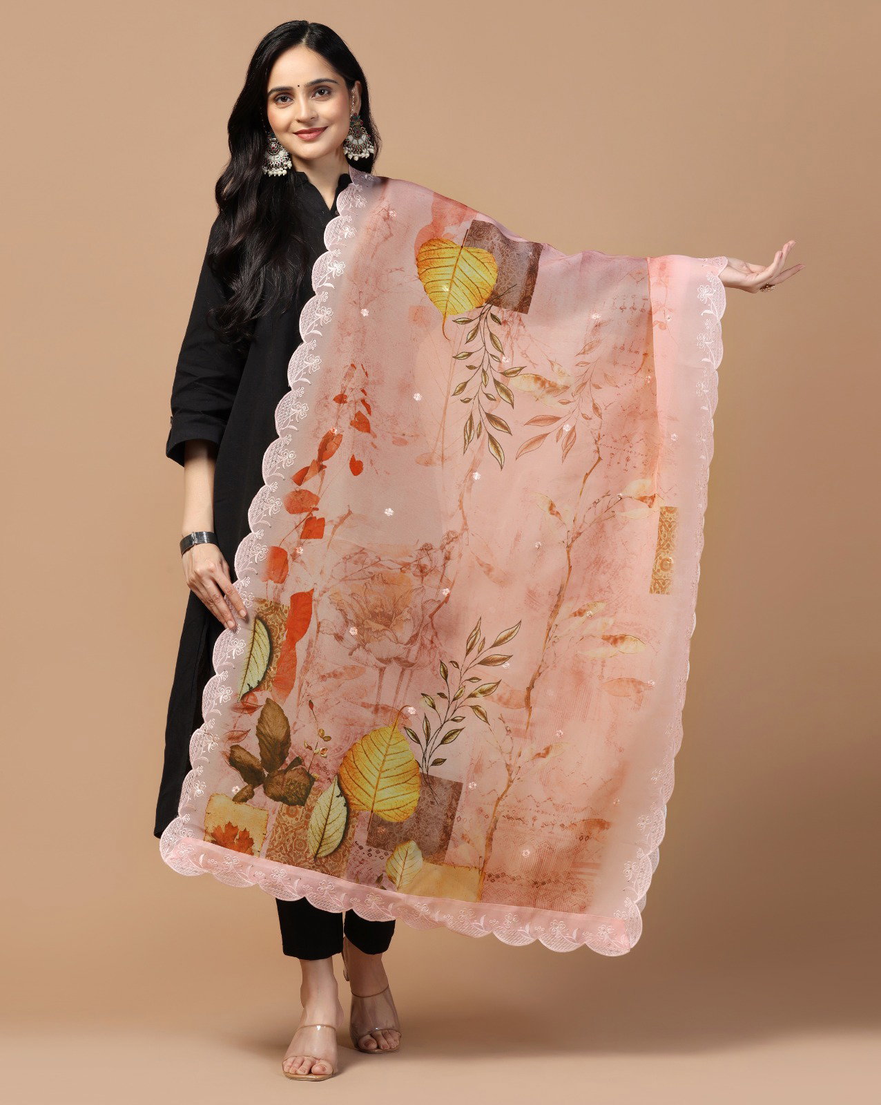 James 17 Sequance Embroidery Designer Dupatta Collection