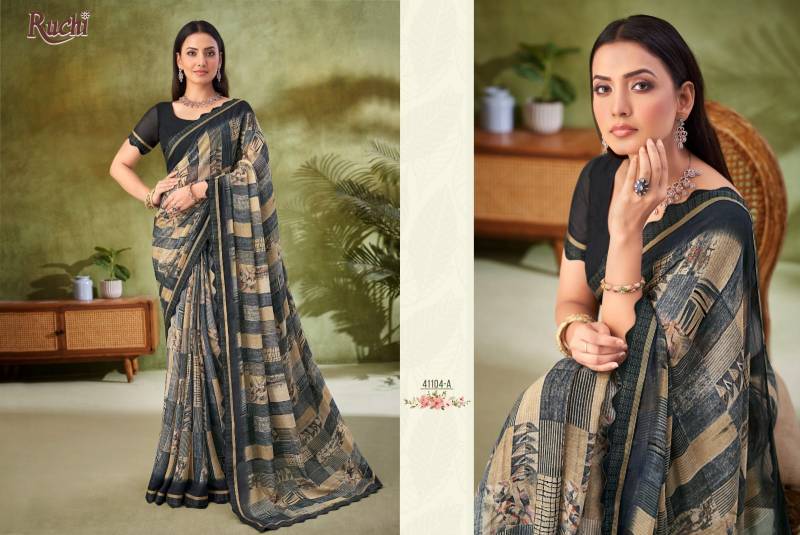 Ruchi Savera 11 Chiffon Printed Fancy Sarees Collection