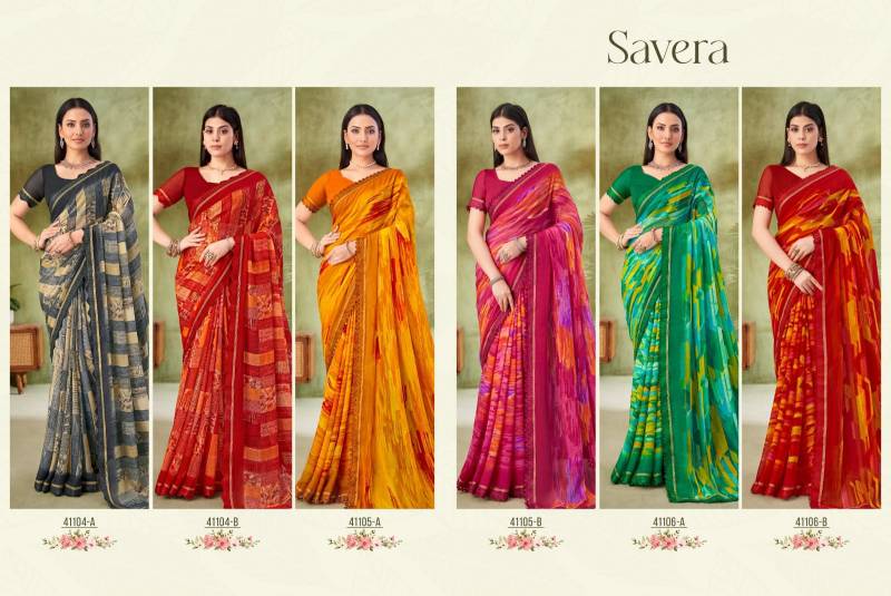 Ruchi Savera 11 Chiffon Printed Fancy Sarees Collection