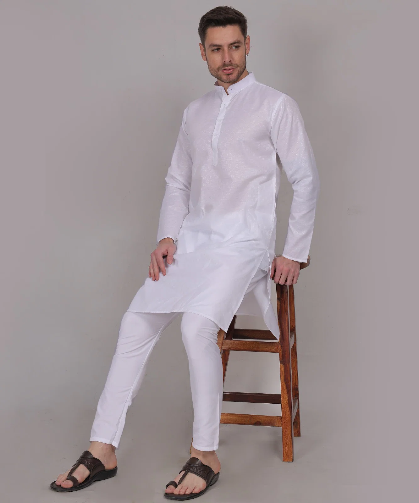 Siya Set 25 Cotton Mens Kurta With Pocket