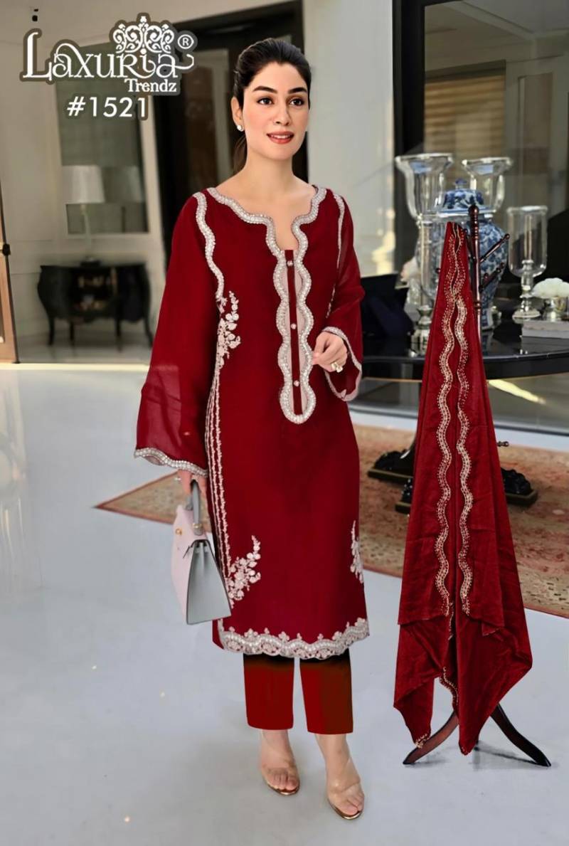Laxuria Trendz 1521 Fandy Satin Tunic Ready Made Collection