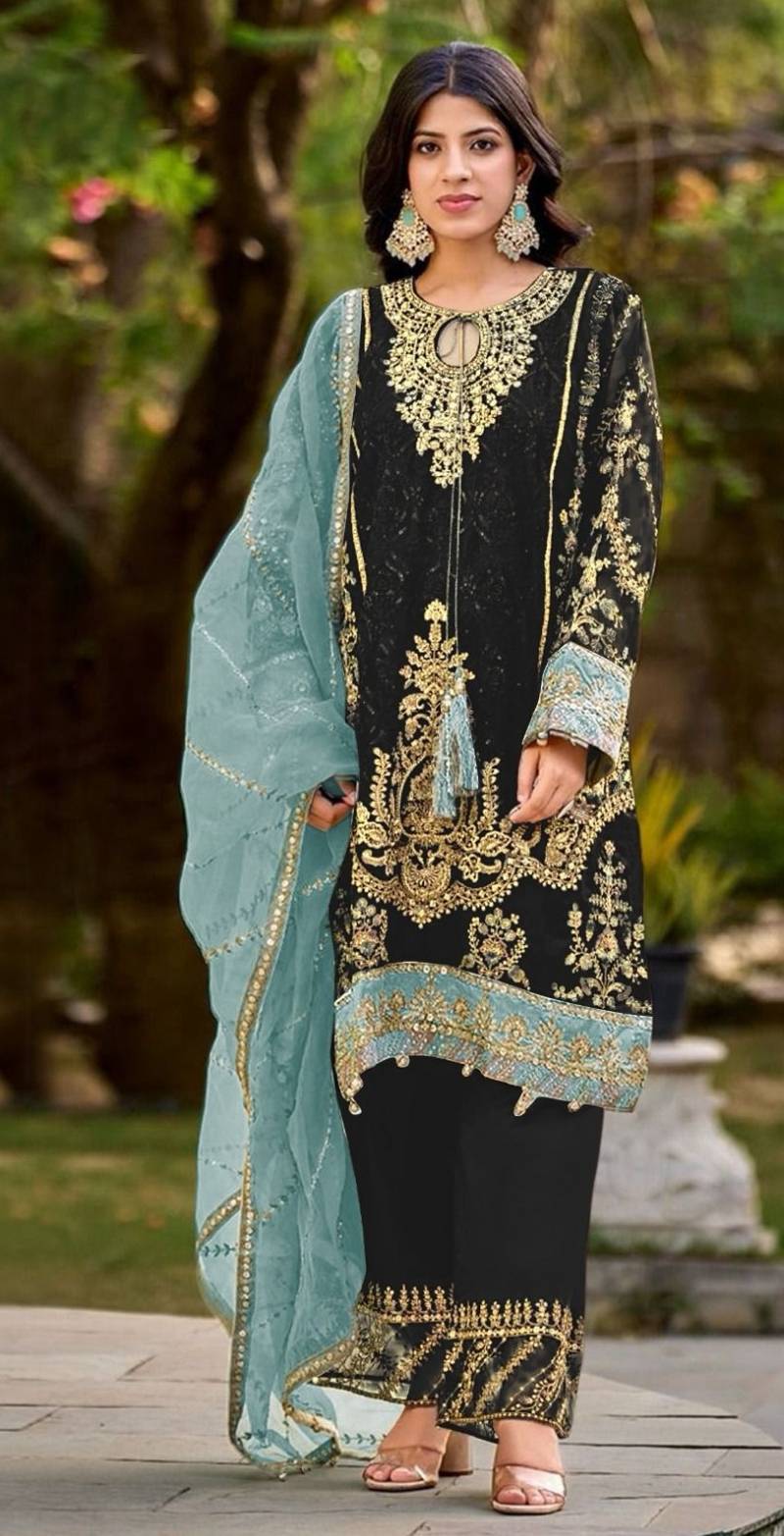 Bilqis B 142 Q To T Georgette Pakistani Salwar Kameez Collection