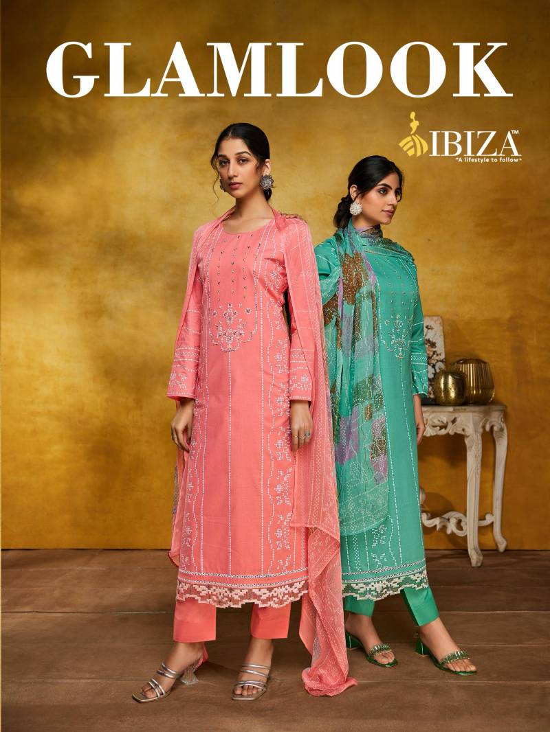 Ibiza Glamlook Cambric Cotton Digital Printed Salwar Kameez