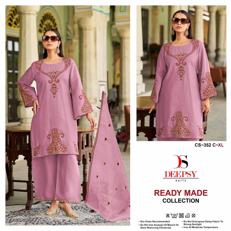 Deepsy Cs 352 Roman Silk Embroidered Pakistani Salwar Kameez