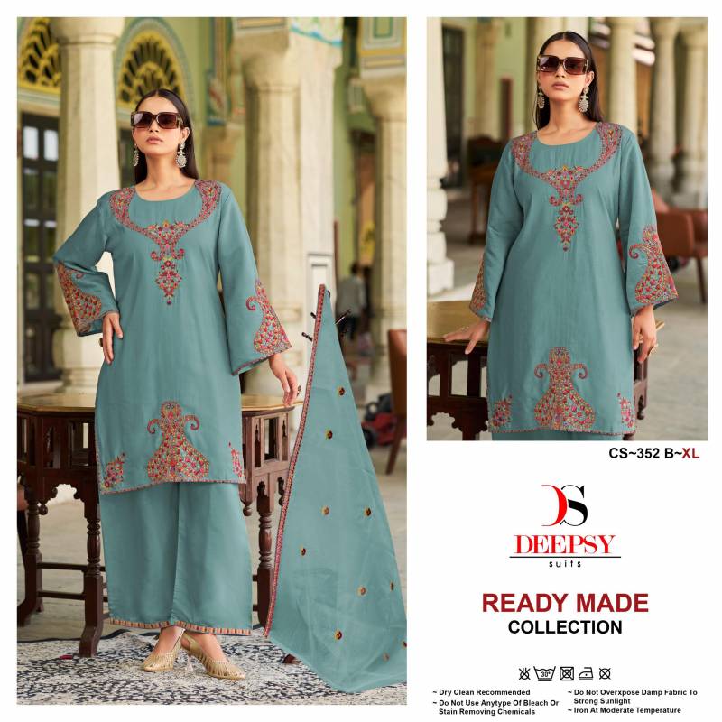 Deepsy Cs 352 Roman Silk Embroidered Pakistani Salwar Kameez