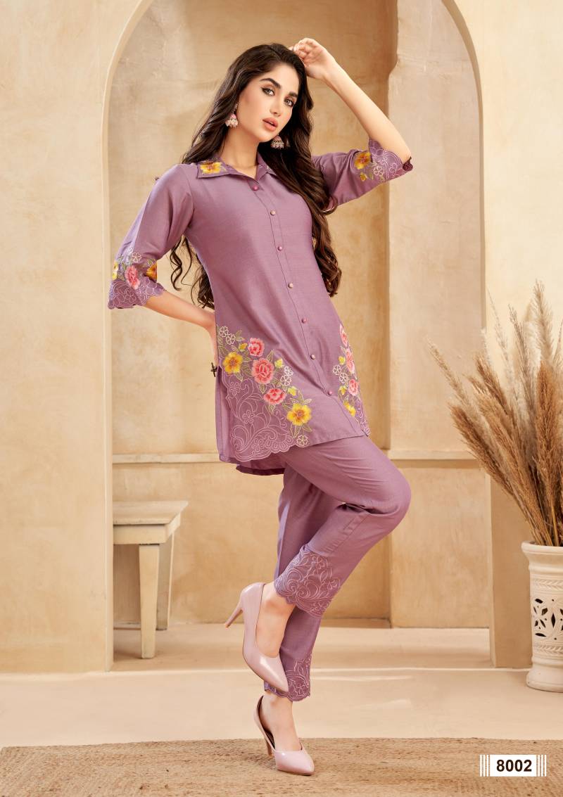 Afs 8001 And 8002 Embroidered Chinon Cor Ord Sets Collection
