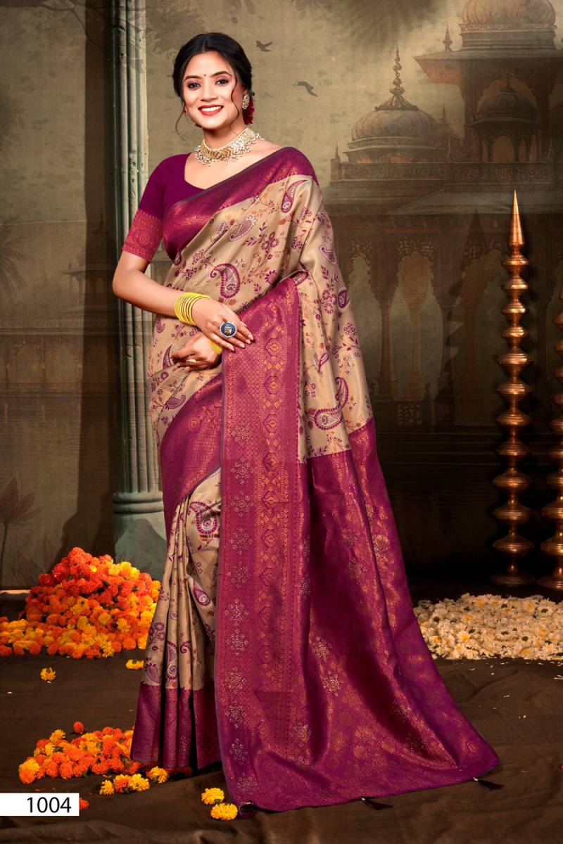 Saroj Banglori Silk Saroski Vol 1 Fancy Kanjivaram silk saree Collection