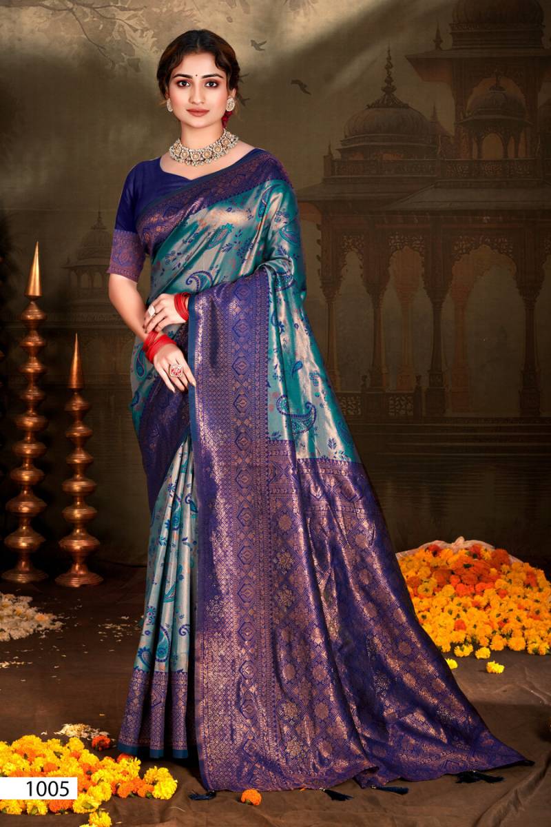 Saroj Banglori Silk Saroski Vol 1 Fancy Kanjivaram silk saree Collection