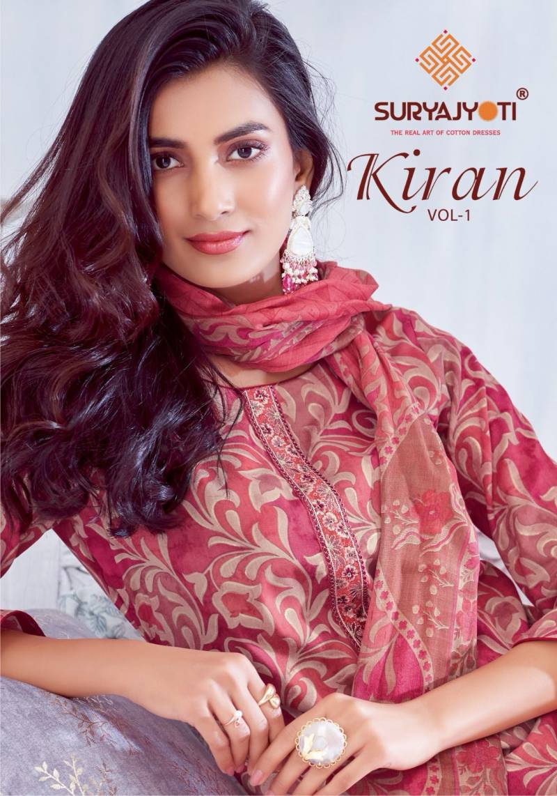 Suryajyoti Kiran Vol 1 Lawn Foil Printed Dress Material Collection