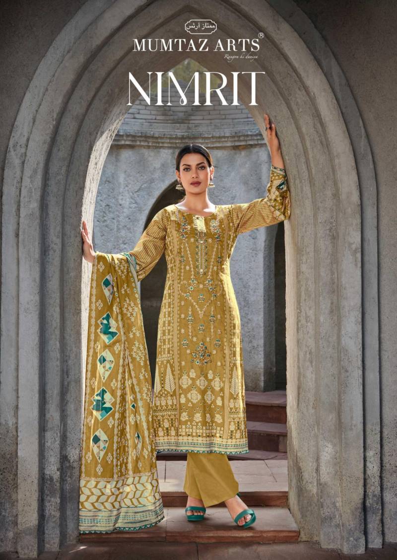 Mumtaz Nimrit Jam Satin Digital Printed Dress Material Collection